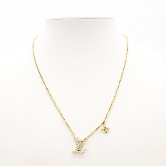 LOUIS VUITTON LV Iconic Necklace Metal/Rhinestone Gold