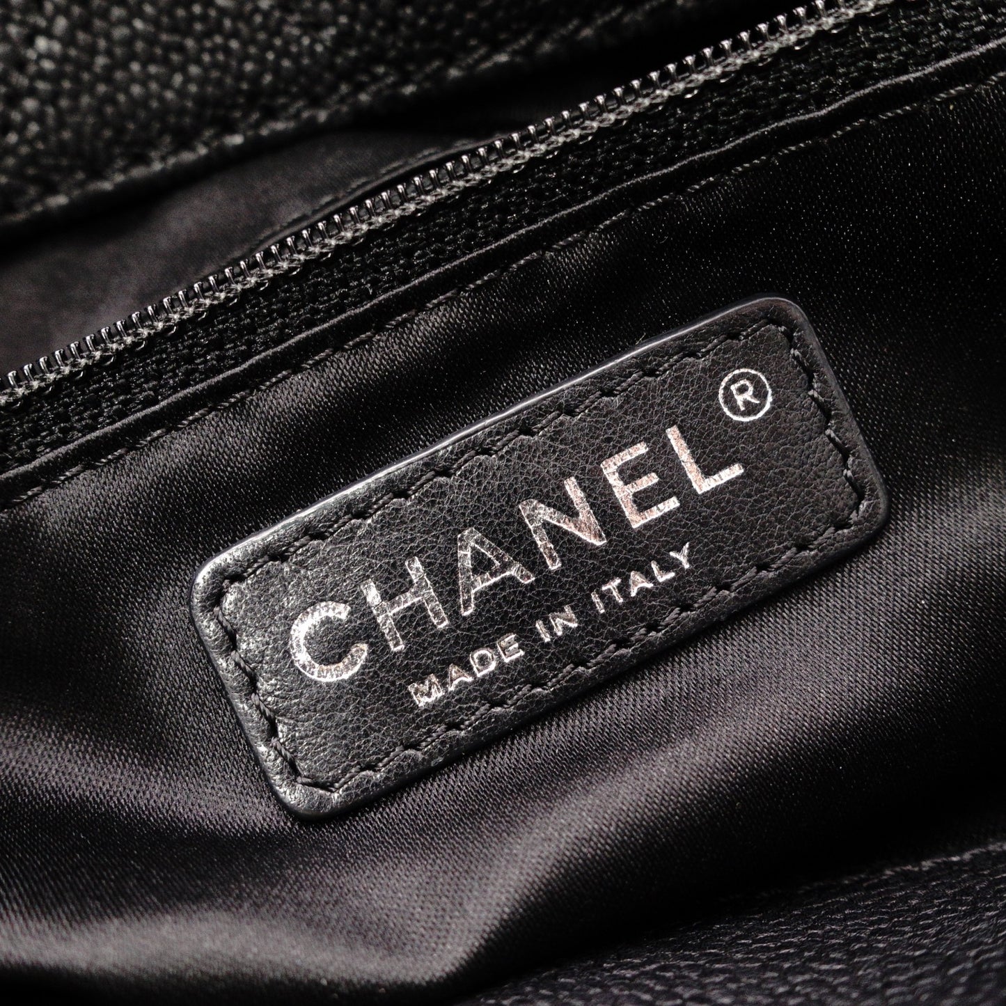 CHANEL Caviar Skin Chain Tote Bag Urban Companion 2-Way Shoulder Bag Leather Black Women's