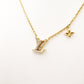 LOUIS VUITTON LV Iconic Necklace Metal/Rhinestone Gold