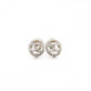 CHANEL Earrings Metal/Rhinestone Silver