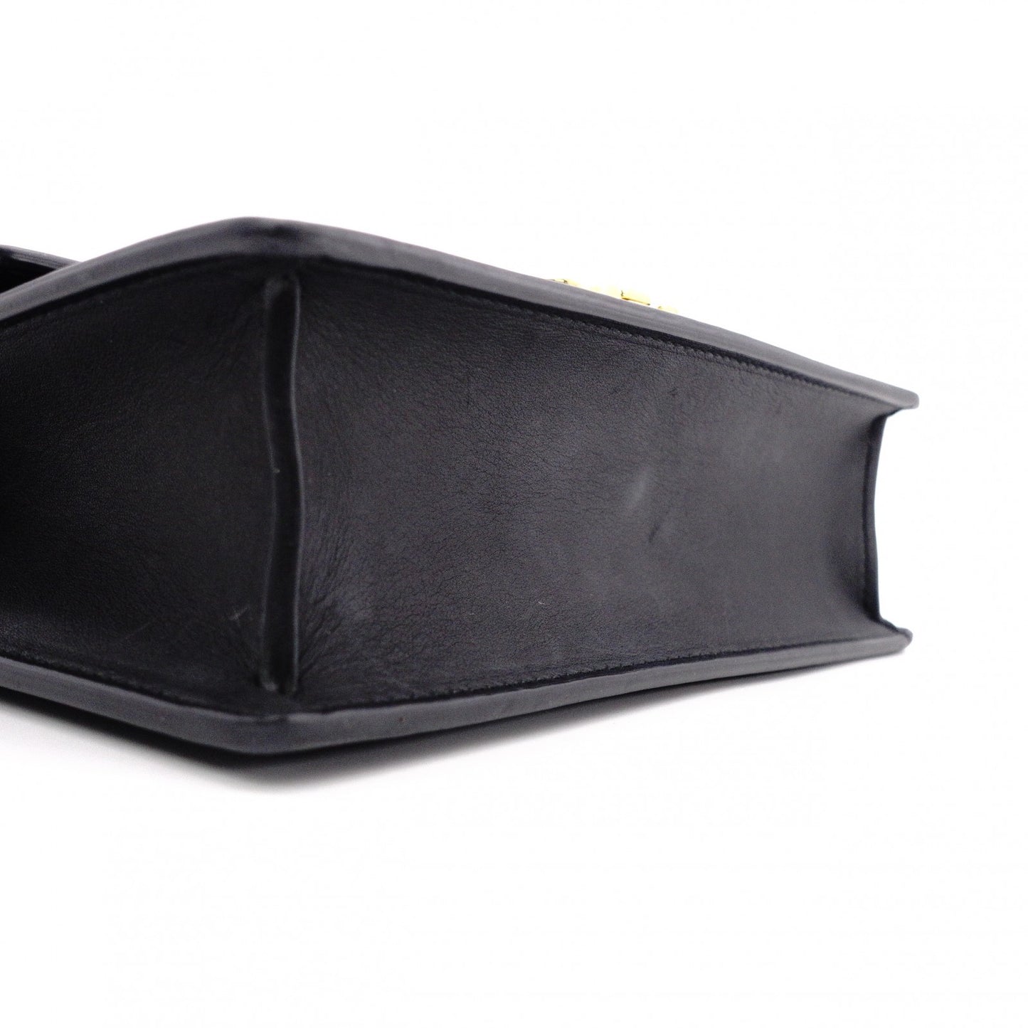 Christian Dior Chain Bag 30 Montaigne East-West Shoulder Bag / Leather, Black
