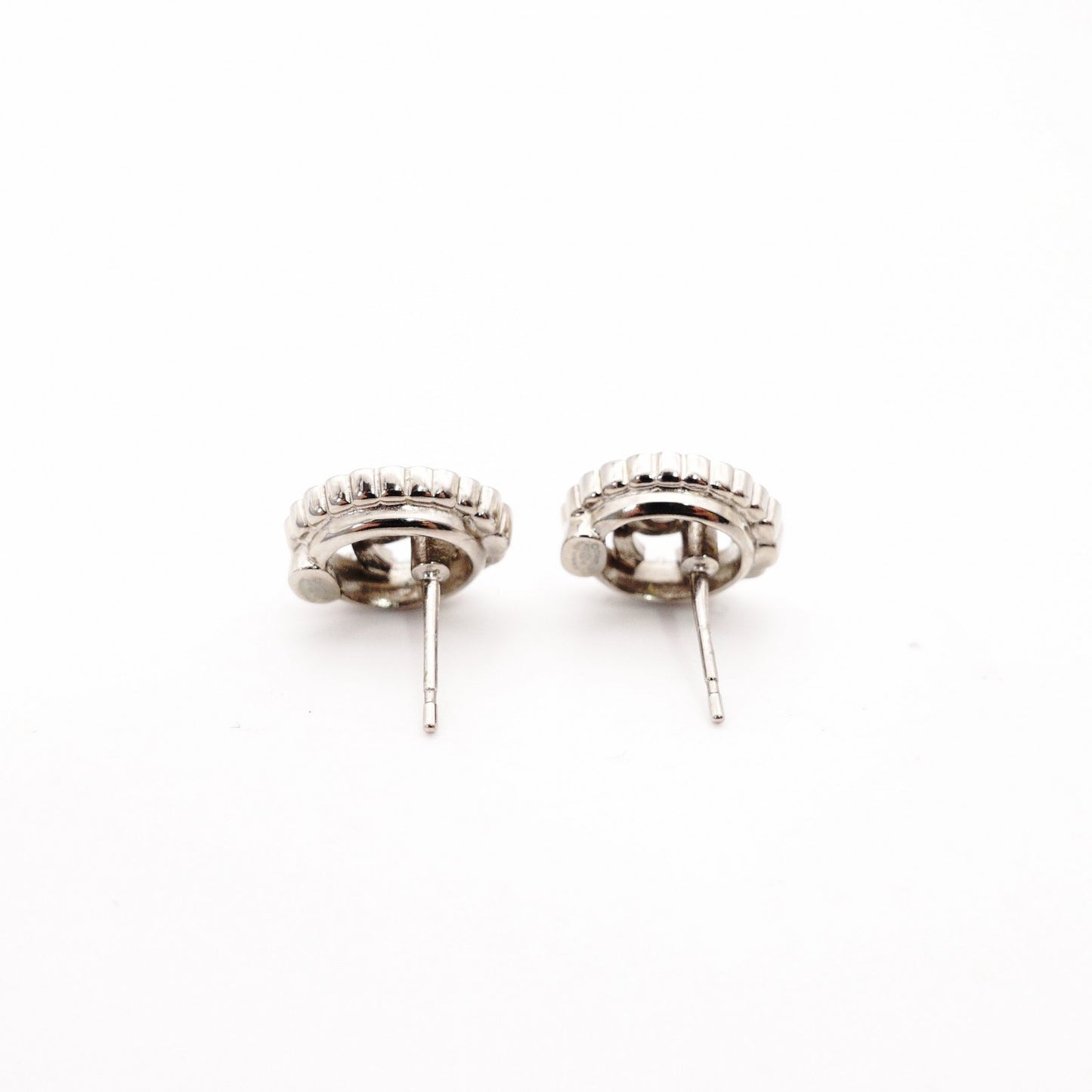 CHANEL Earrings Metal/Rhinestone Silver