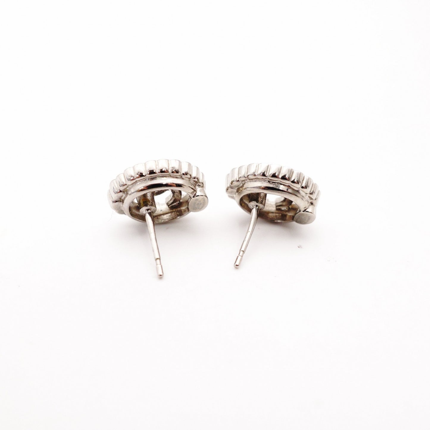 CHANEL Earrings Metal/Rhinestone Silver