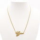 Christian Dior Necklace Gold Logo