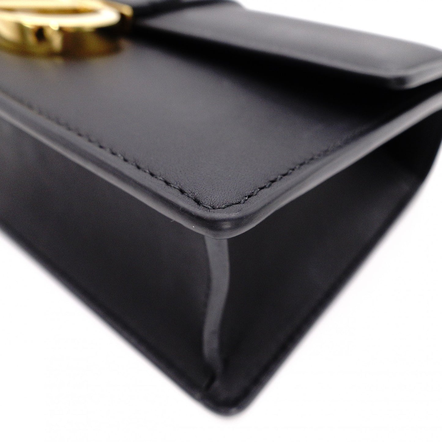 Christian Dior Chain Bag 30 Montaigne East-West Shoulder Bag / Leather, Black