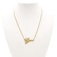 Christian Dior Necklace Gold Logo
