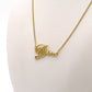 Christian Dior Necklace Gold Logo