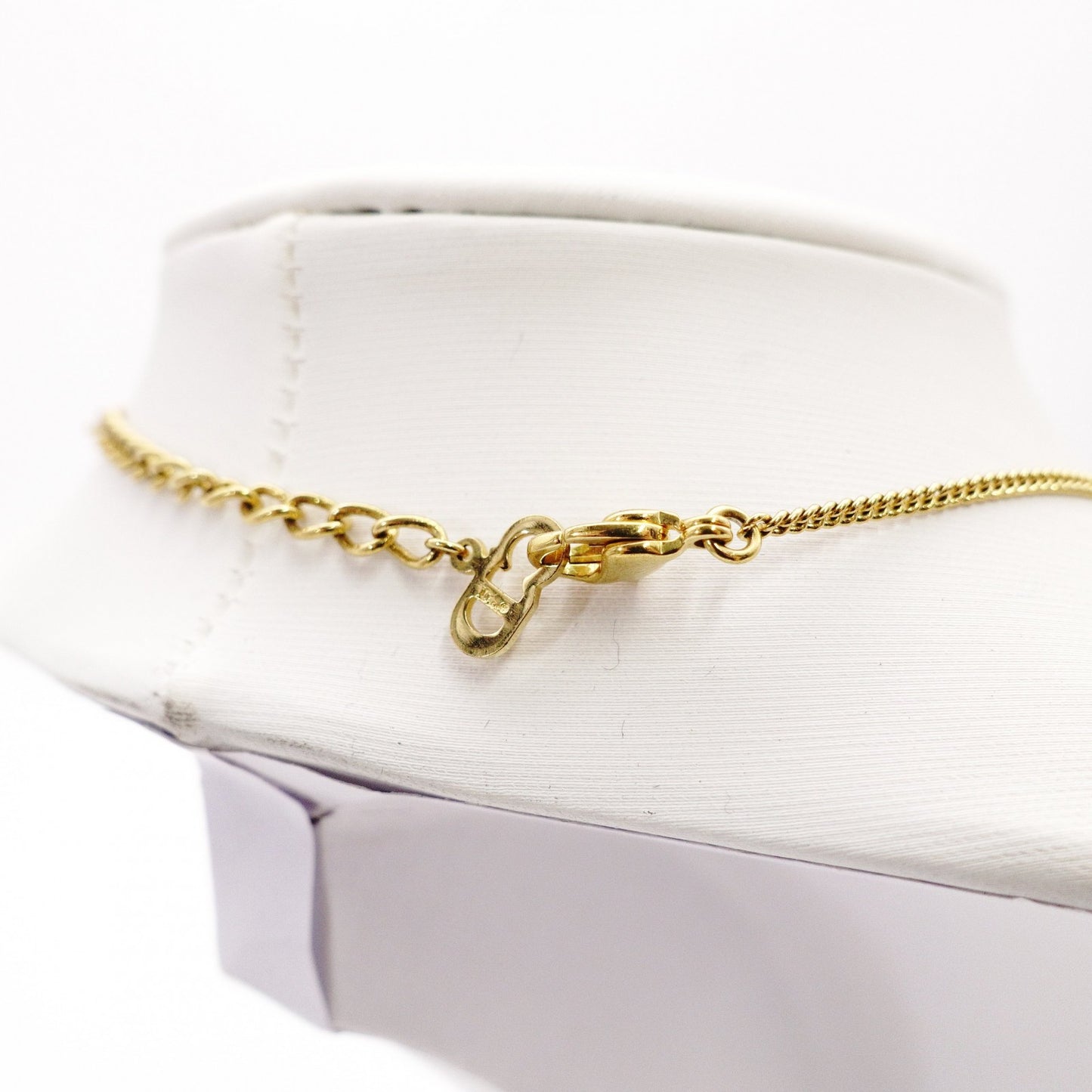 Christian Dior Necklace Gold Logo