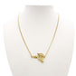 Christian Dior Necklace Gold Logo