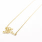 Christian Dior Necklace Gold Logo