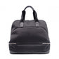 HERMES Sac de Golf Handbag, Leather/Toile Chevron, Black, Women's, Men's