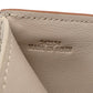 LOEWE Anagram Small Vertical Fold Wallet Compact Wallet Mini Wallet Beige Leather 7-10-430