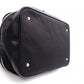 HERMES Sac de Golf Handbag, Leather/Toile Chevron, Black, Women's, Men's