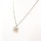 CHANEL Necklace Silver CC Logo Coco Mark