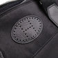 HERMES Sac de Golf Handbag, Leather/Toile Chevron, Black, Women's, Men's