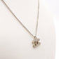 CHANEL Necklace Silver CC Logo Coco Mark