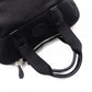 HERMES Sac de Golf Handbag, Leather/Toile Chevron, Black, Women's, Men's