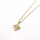 Christian Dior Necklace Gold Rhinestone