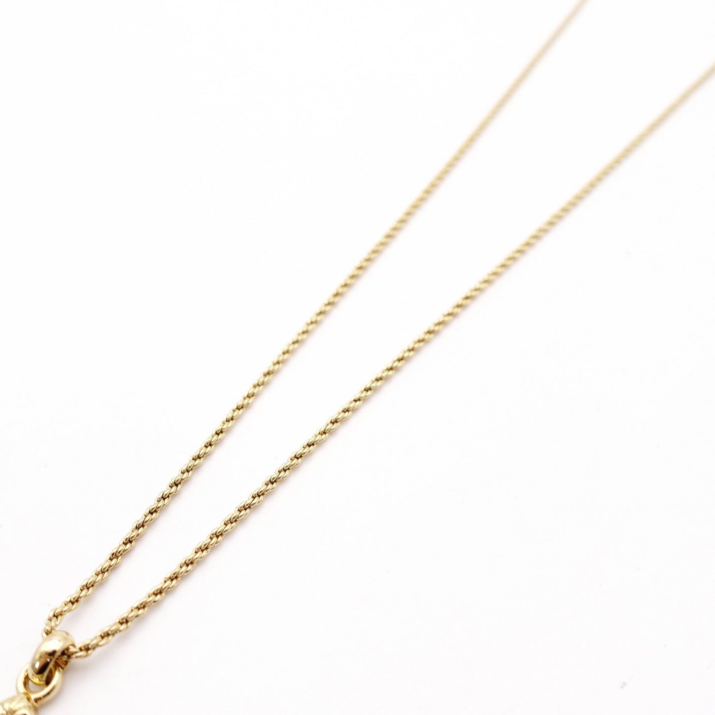 Christian Dior Necklace Gold Rhinestone