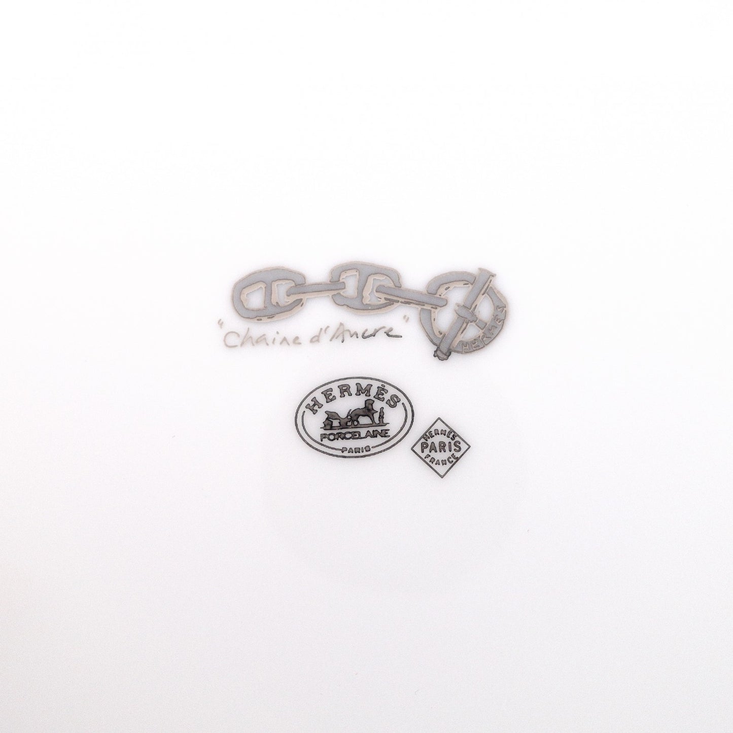 HERMES エルメス 中皿 陶器 ホワイト【中古】 レディース