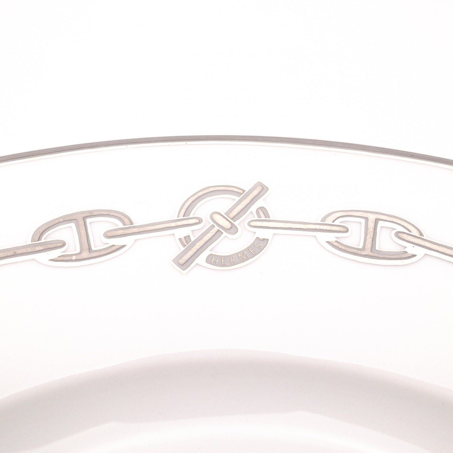 HERMES エルメス 中皿 陶器 ホワイト【中古】 レディース