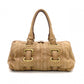 Bottega Veneta Intrecciato Handbag, Boston Bag, Leather, Brown, Women's