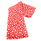 LOUIS VUITTON Yayoi Kusama Stole Silk Wool Red × White Oversized Scarf 7-10-560