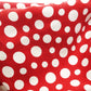 LOUIS VUITTON Yayoi Kusama Stole Silk Wool Red × White Oversized Scarf 7-10-560