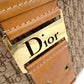 Christian Dior Trotter Street Chic Shoulder Bag, Canvas and Leather, Beige