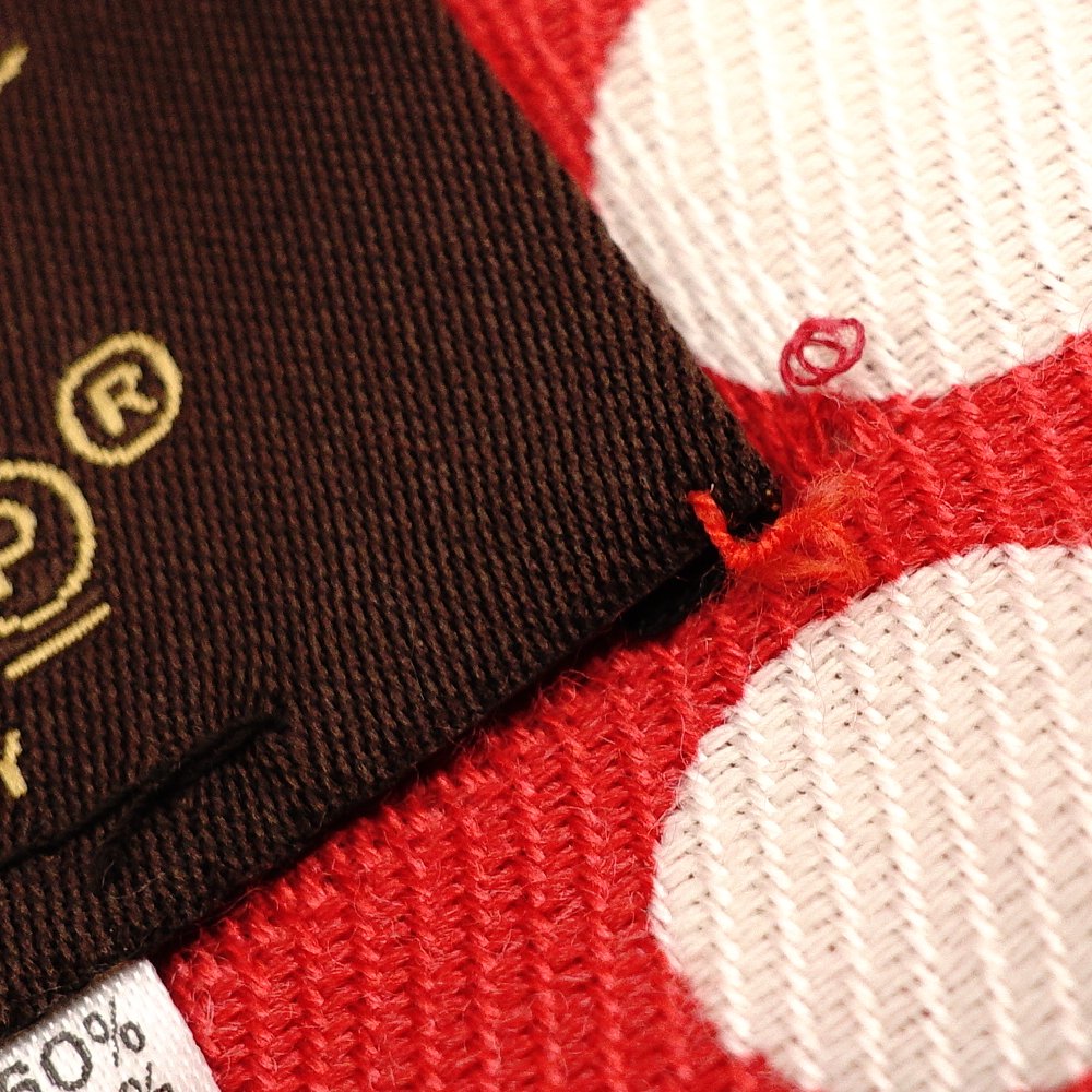 LOUIS VUITTON Yayoi Kusama Stole Silk Wool Red × White Oversized Scarf 7-10-560