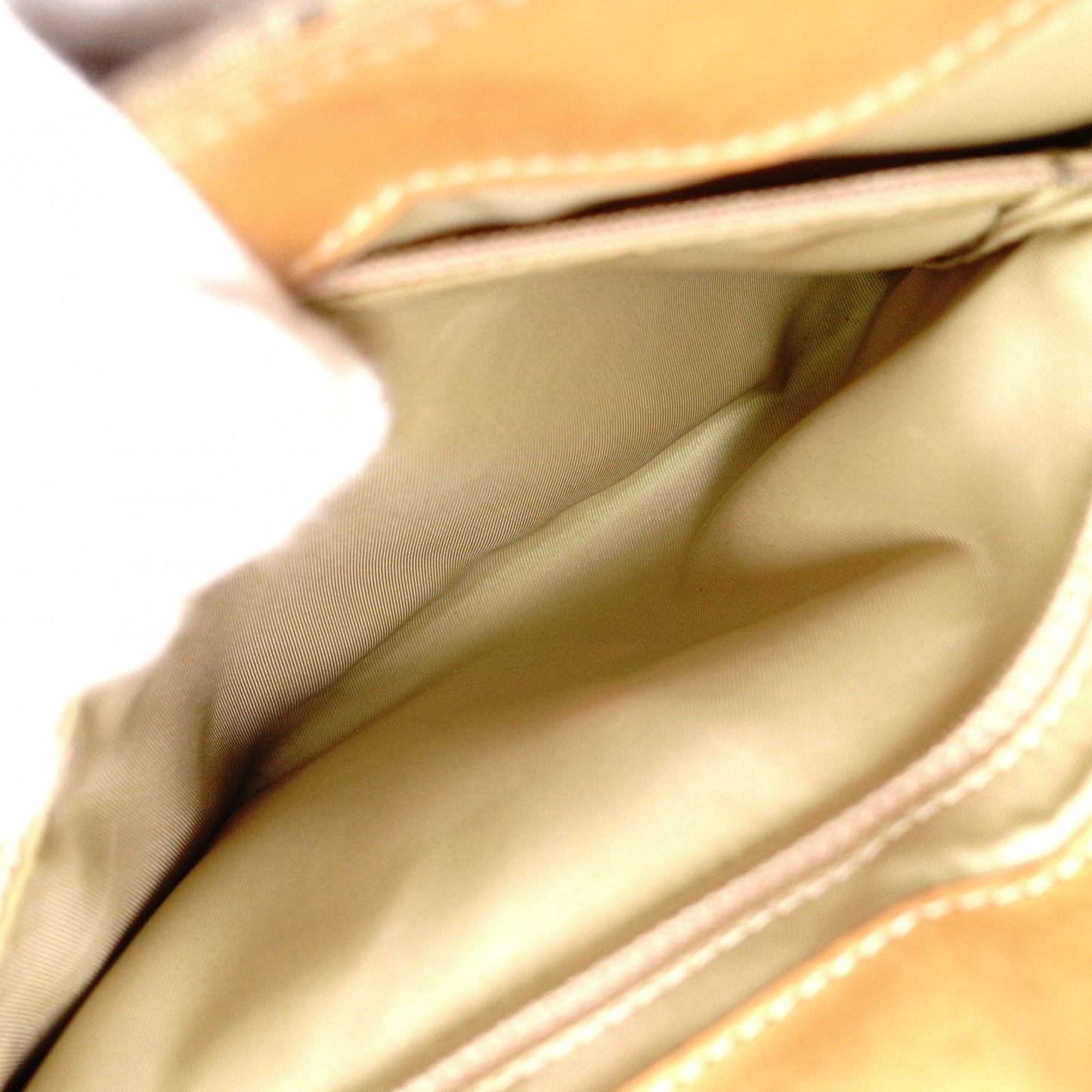 Christian Dior Trotter Street Chic Shoulder Bag, Canvas and Leather, Beige