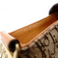 Christian Dior Trotter Street Chic Shoulder Bag, Canvas and Leather, Beige