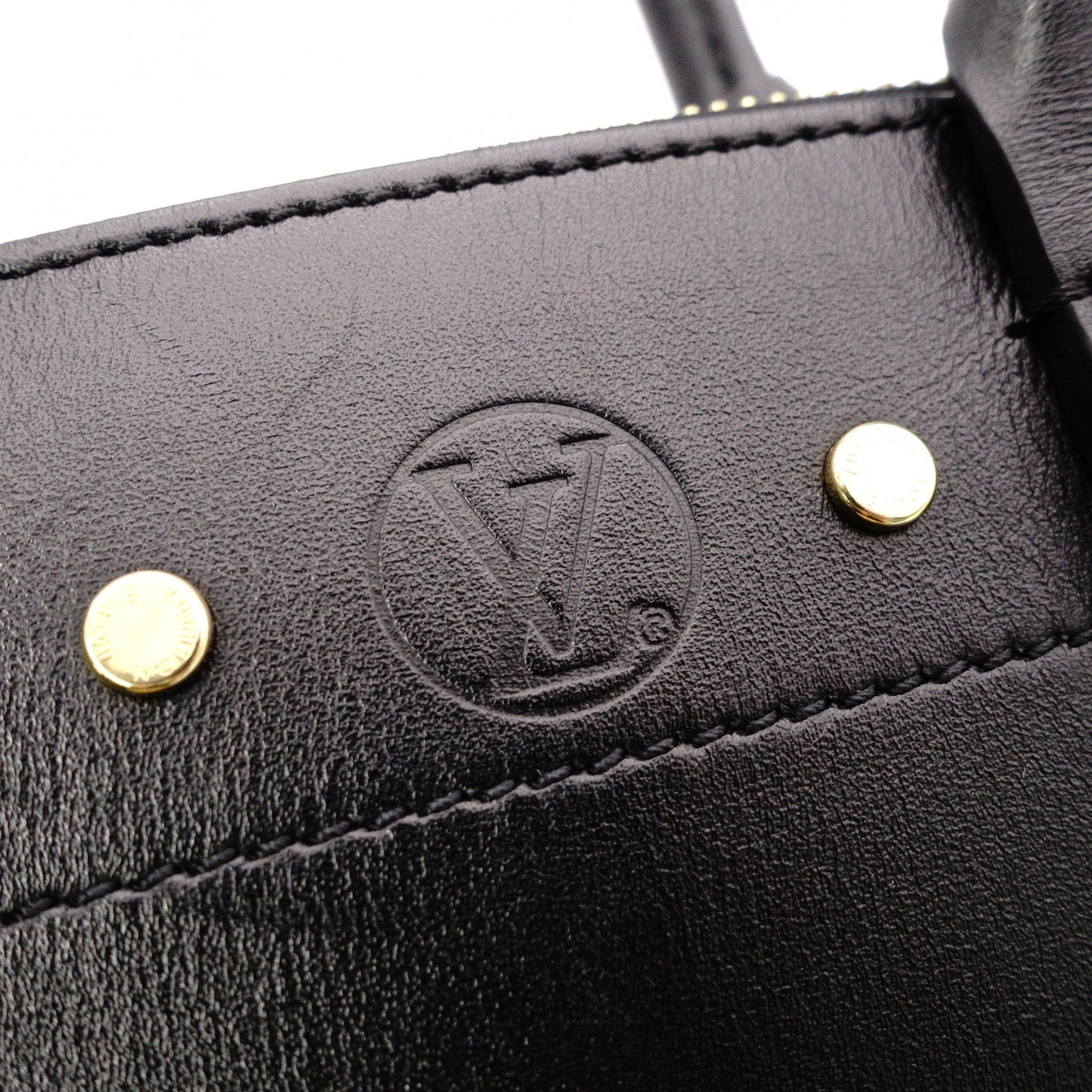 LOUIS VUITTON City Steamer Mini Handbag, 2-Way, Leather, Black, Women's