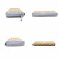 GUCCI GG Canvas Long Wallet Canvas Beige × Blue Wallet