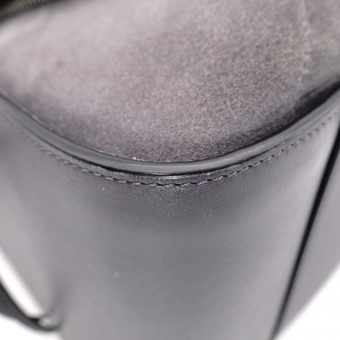 LOEWE Hammock Small Handbag, Leather and Suede, Gray, 2-Way