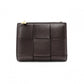 Bottega Veneta Maxi Intrecciato Bifold Wallet, Leather, Brown