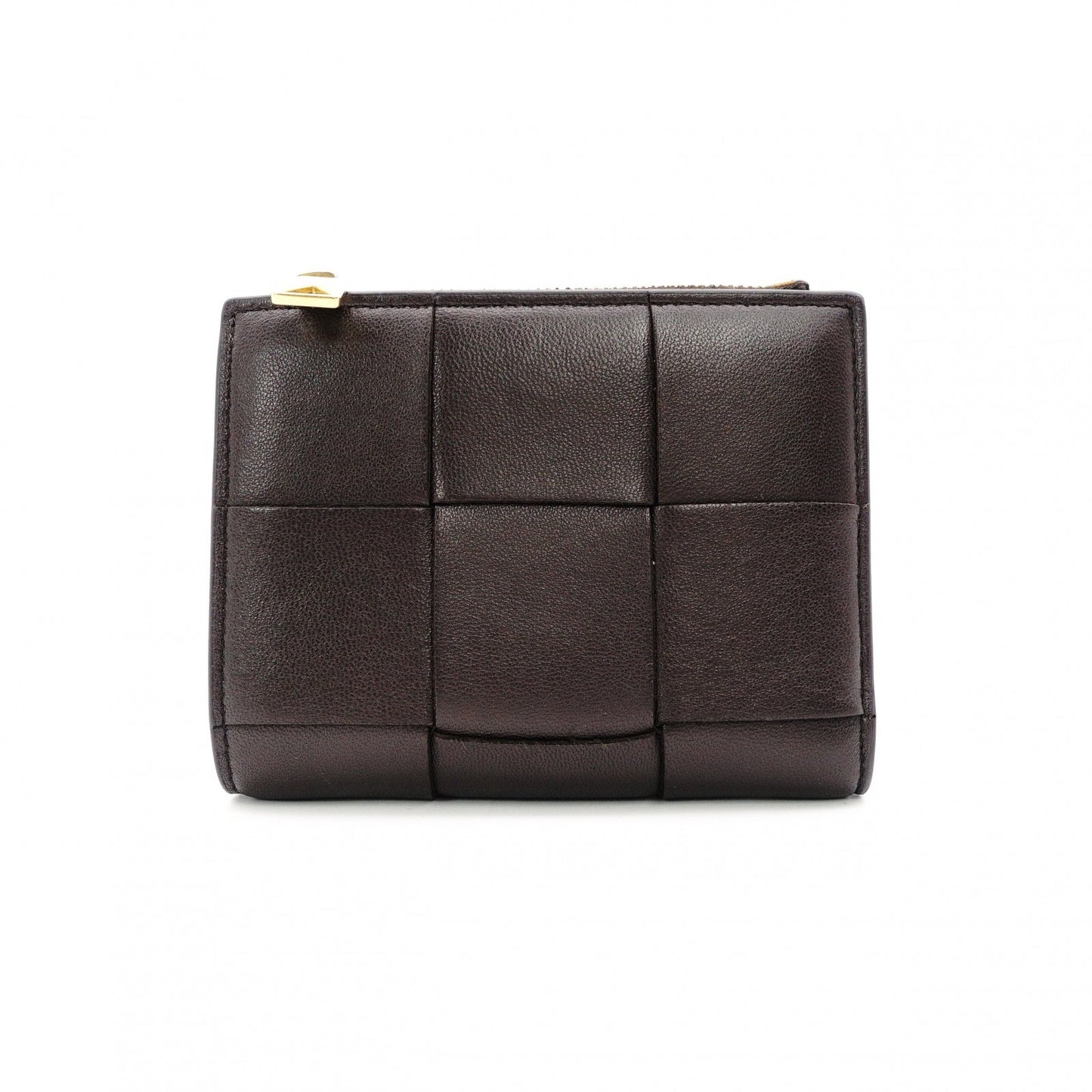 Bottega Veneta Maxi Intrecciato Bifold Wallet, Leather, Brown