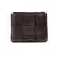 Bottega Veneta Maxi Intrecciato Bifold Wallet, Leather, Brown