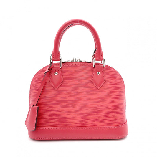 LOUIS VUITTON Alma BB Epi Shoulder Bag, Leather, Pink, 2-Way, Silver Hardware
