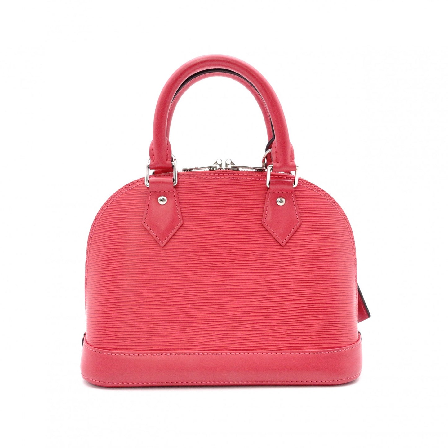 LOUIS VUITTON Alma BB Epi Shoulder Bag, Leather, Pink, 2-Way, Silver Hardware