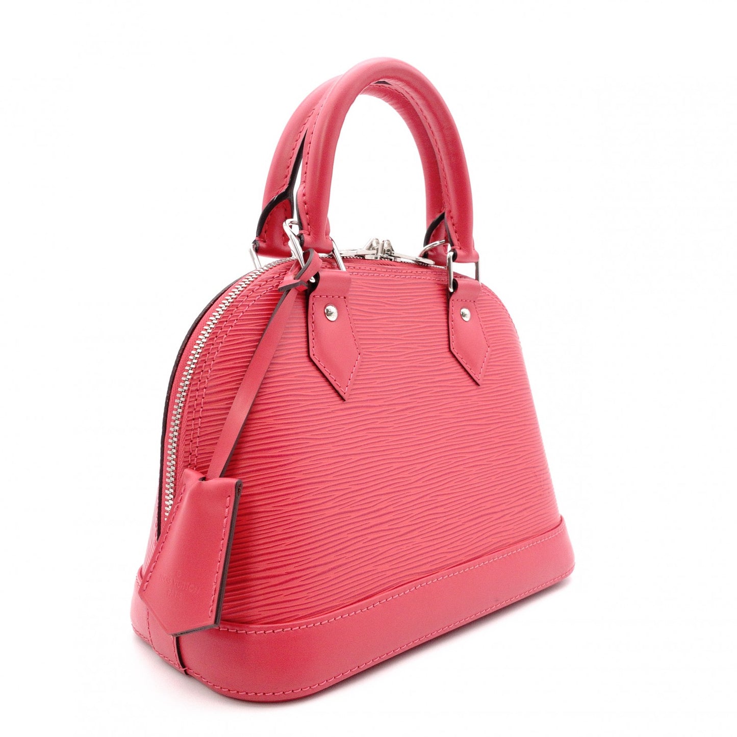 LOUIS VUITTON Alma BB Epi Shoulder Bag, Leather, Pink, 2-Way, Silver Hardware