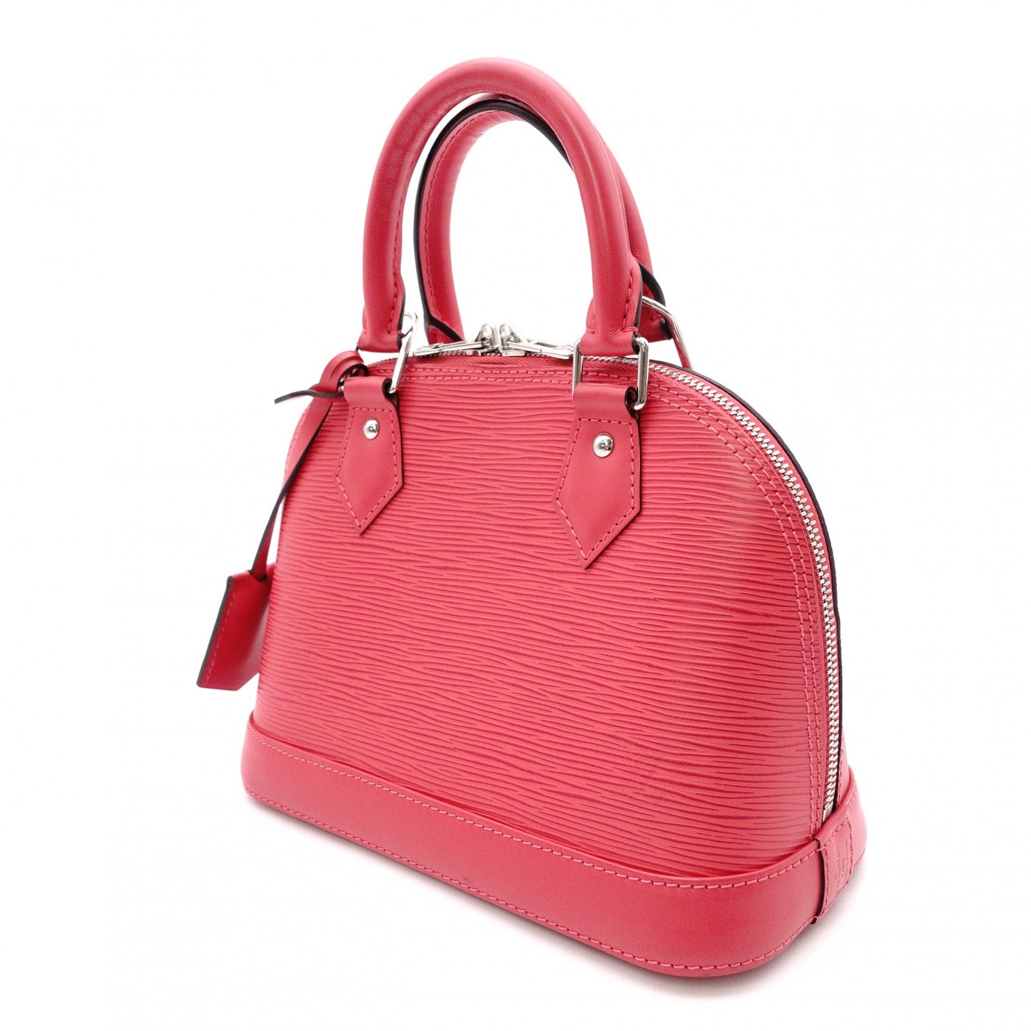 LOUIS VUITTON Alma BB Epi Shoulder Bag, Leather, Pink, 2-Way, Silver Hardware