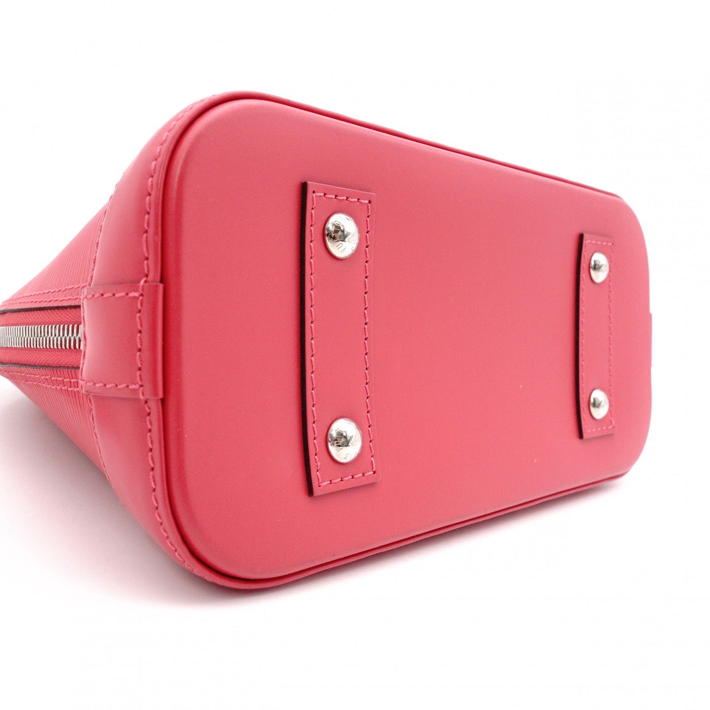 LOUIS VUITTON Alma BB Epi Shoulder Bag, Leather, Pink, 2-Way, Silver Hardware
