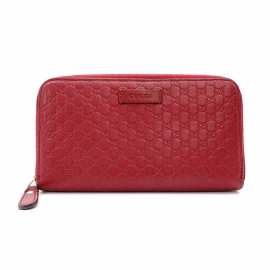 GUCCI Long Wallet, Leather, Red Leather Wallet