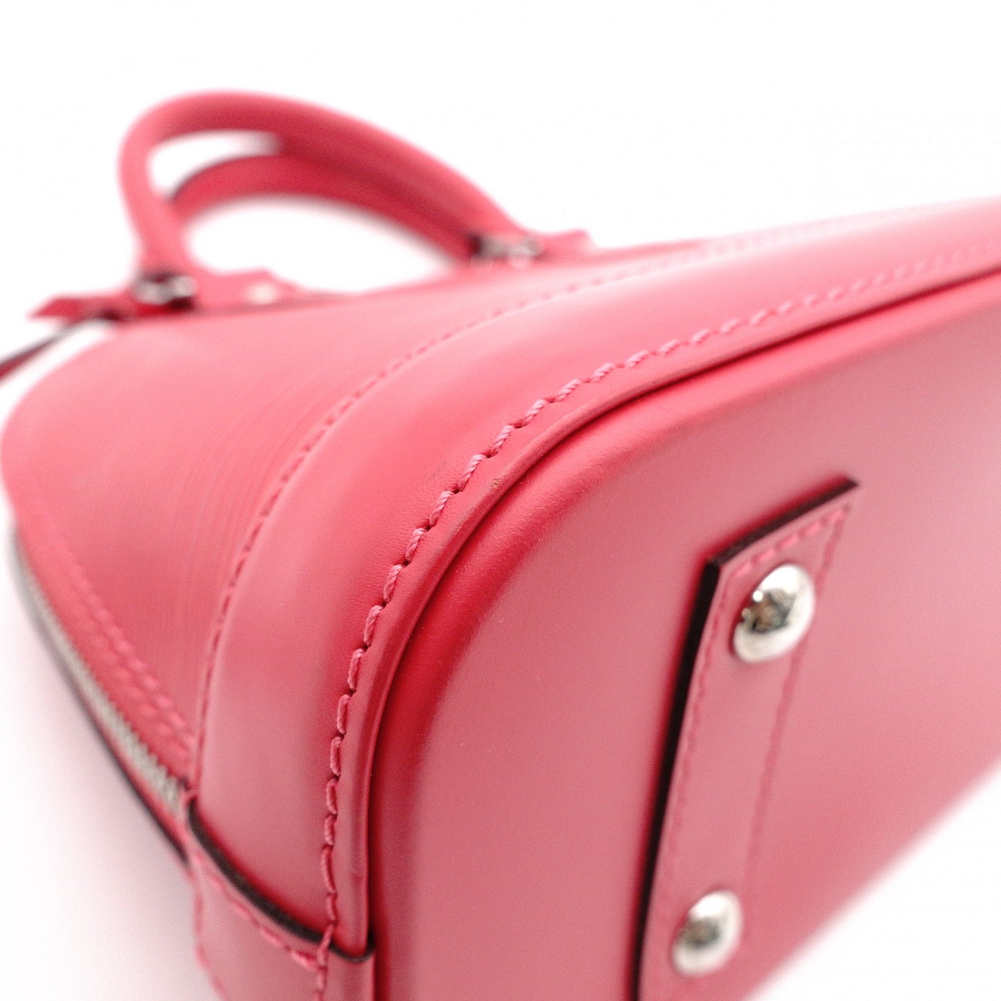 LOUIS VUITTON Alma BB Epi Shoulder Bag, Leather, Pink, 2-Way, Silver Hardware
