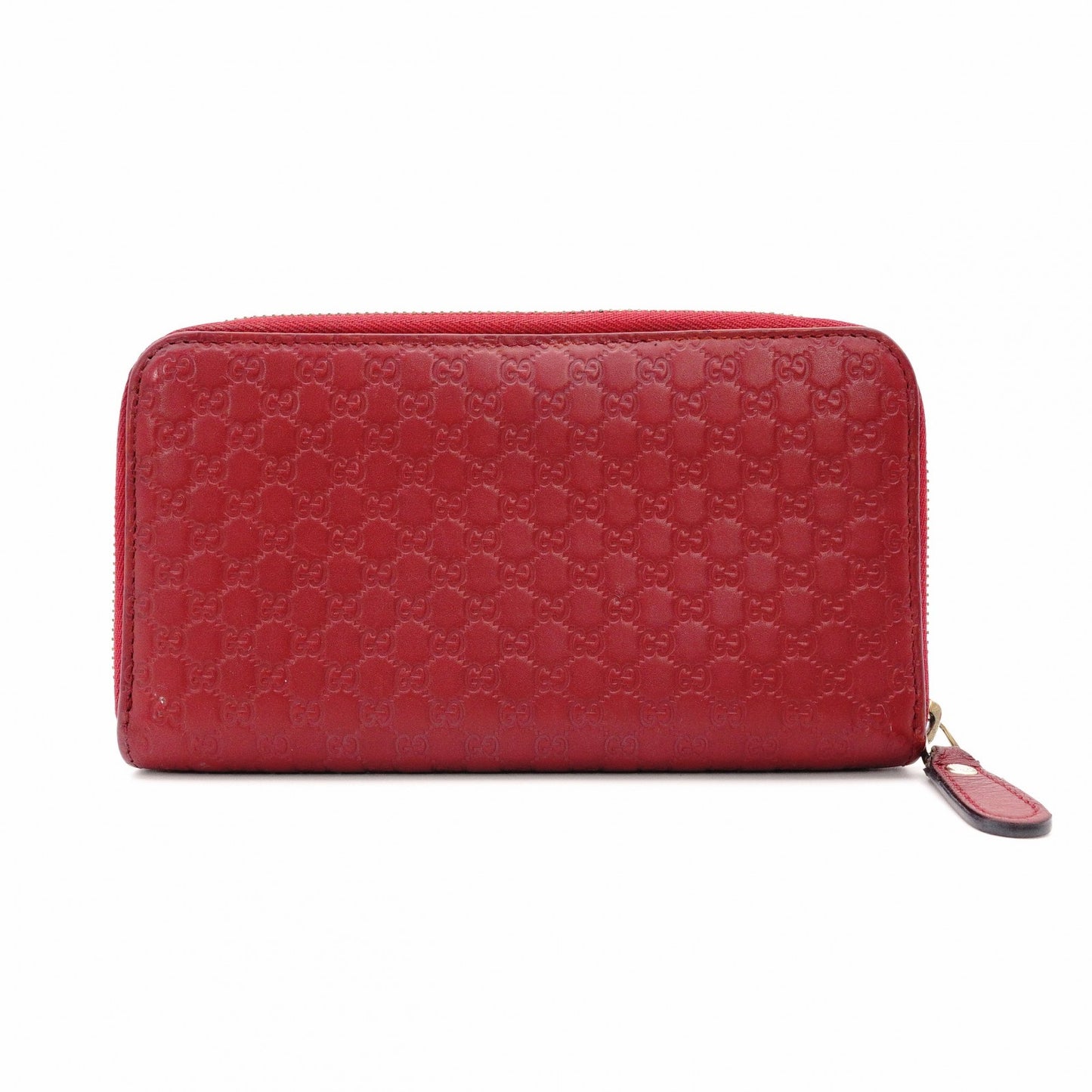 GUCCI Long Wallet, Leather, Red Leather Wallet