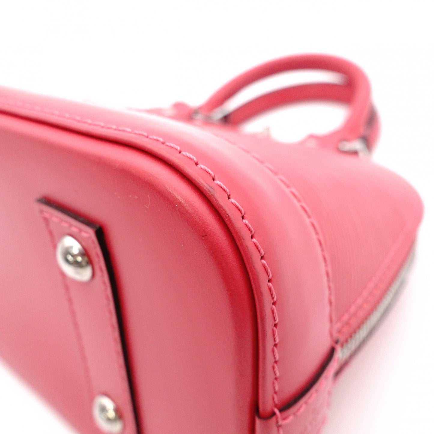 LOUIS VUITTON Alma BB Epi Shoulder Bag, Leather, Pink, 2-Way, Silver Hardware
