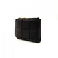 BOTTEGA VENETA Wallet Intrecciato Black Leather Bifold Black 7-7-893