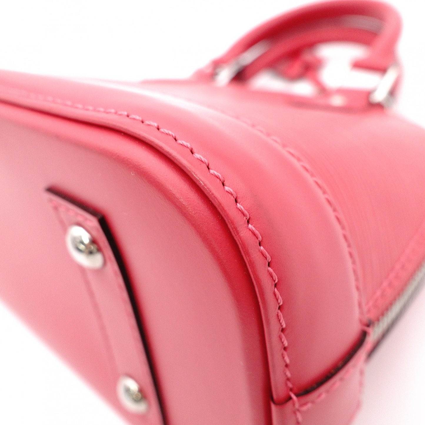 LOUIS VUITTON Alma BB Epi Shoulder Bag, Leather, Pink, 2-Way, Silver Hardware