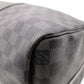 LOUIS VUITTON Boston Bag, PVC and Leather, Gray, Men's, Travel, Damier Graphite
